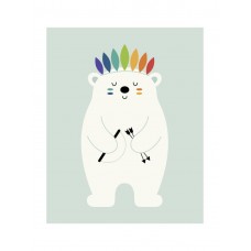 Be Brave Polar Print By Andy Westface   